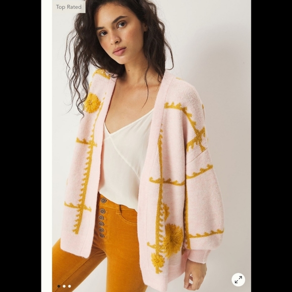 Anthropologie Sweaters - Anthropologie Catherine Floral Shine Cardigan